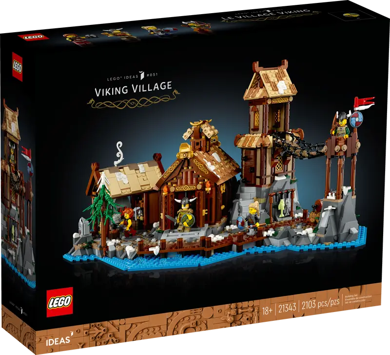 LEGO® 10332 Icon Medieval Town Square 21343 Ideas Viking Village Bundle