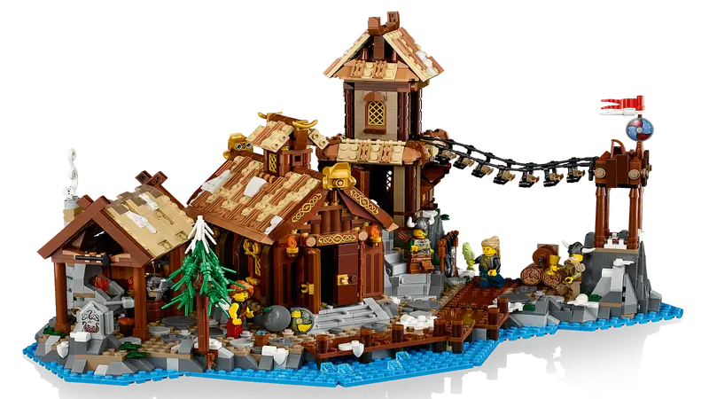 LEGO® 10332 Icon Medieval Town Square 21343 Ideas Viking Village Bundle