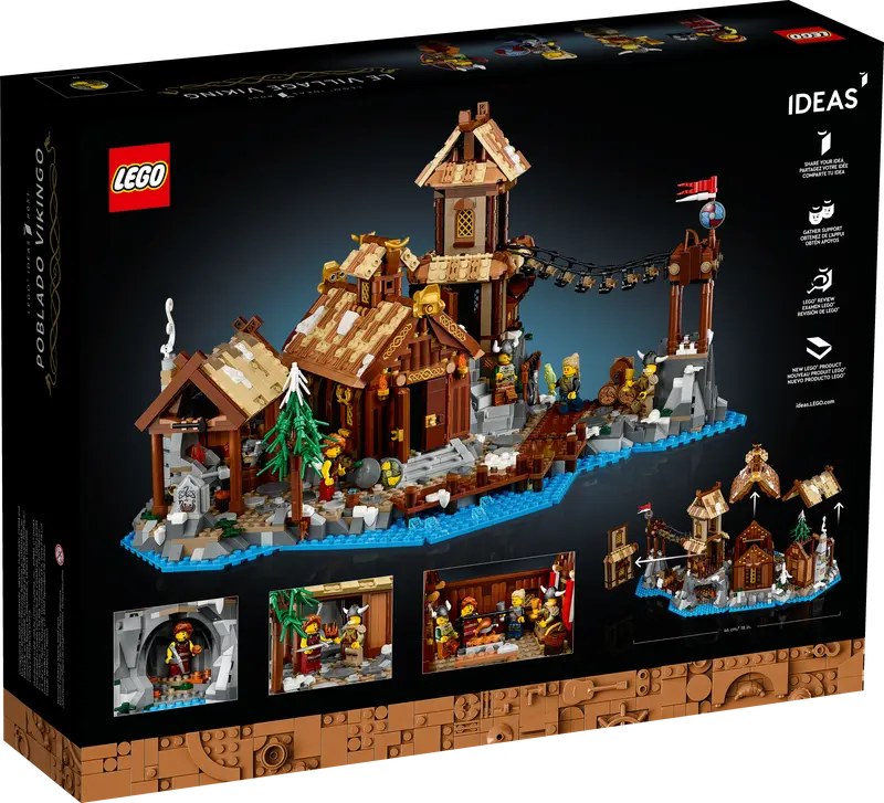 LEGO® 10332 Icon Medieval Town Square 21343 Ideas Viking Village Bundle