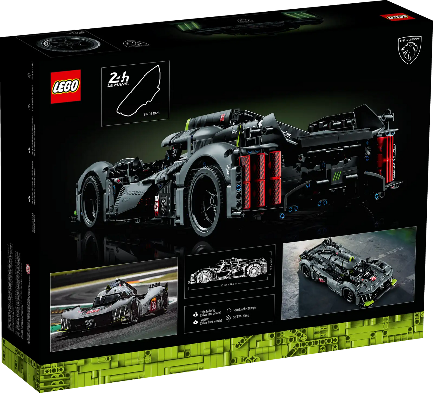 LEGO® 42156 Technic PEUGEOT 9X8 24H Le Mans Hybrid Hypercar