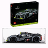 LEGO®  42156 Technic PEUGEOT 9X8 24H Le Mans Hybrid Hypercar + Display Case Black Base No Background Bundle set