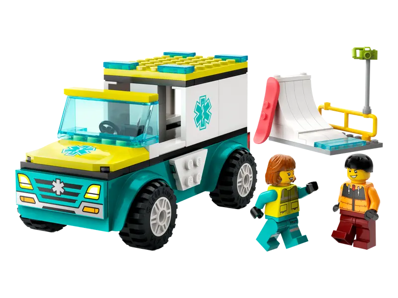 LEGO®  60403 City Emergency Ambulance and Snowboarder