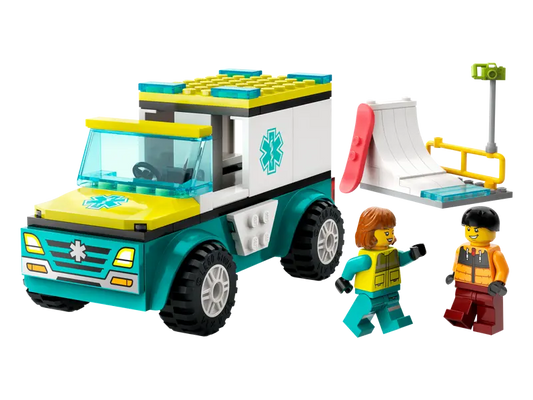 LEGO®  60403 City Emergency Ambulance and Snowboarder