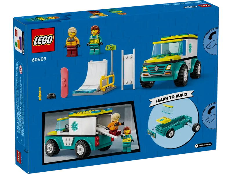 LEGO®  60403 City Emergency Ambulance and Snowboarder