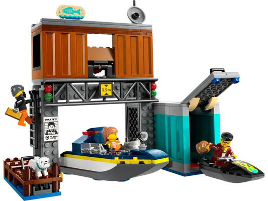 LEGO® 60417 City Police Speedboat and Crooks' Hideout