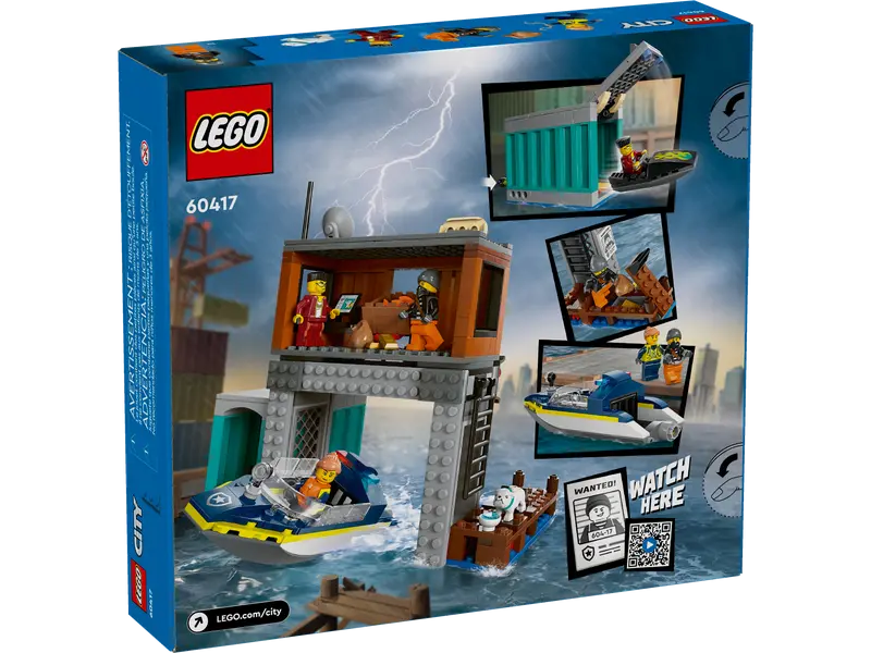 LEGO® 60417 City Police Speedboat and Crooks' Hideout