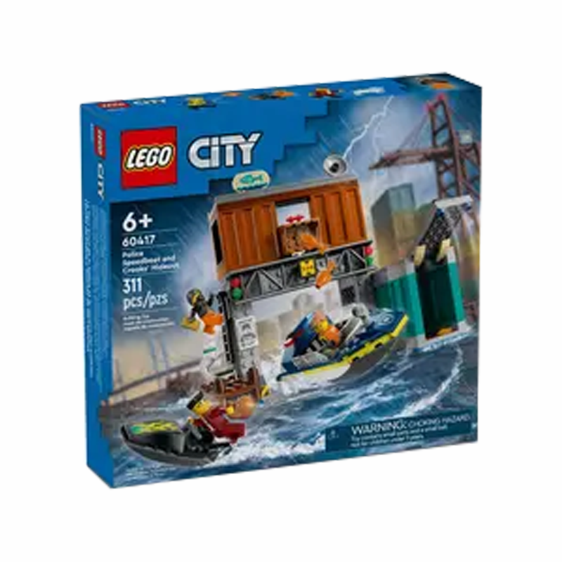 LEGO® 60417 City Police Speedboat and Crooks' Hideout