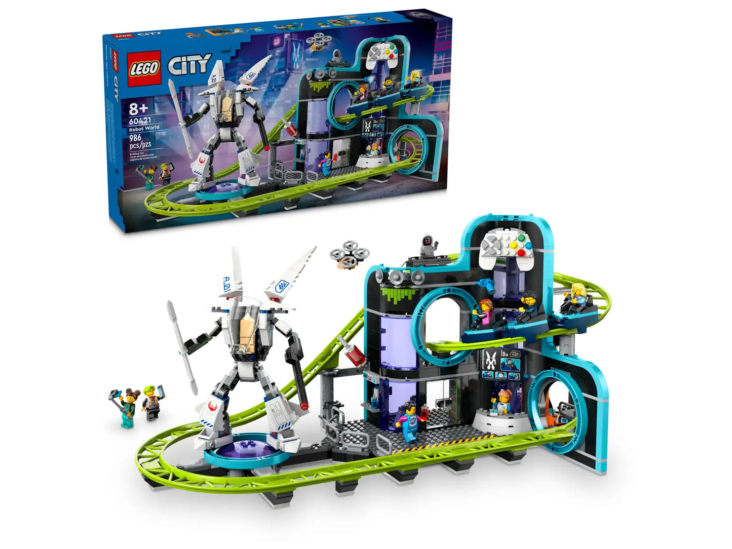 LEGO® 60421 City Robot World Roller-Coaster Park