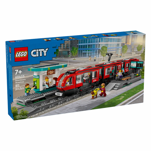 LEGO® 60423 City Downtown Streetcar and Station