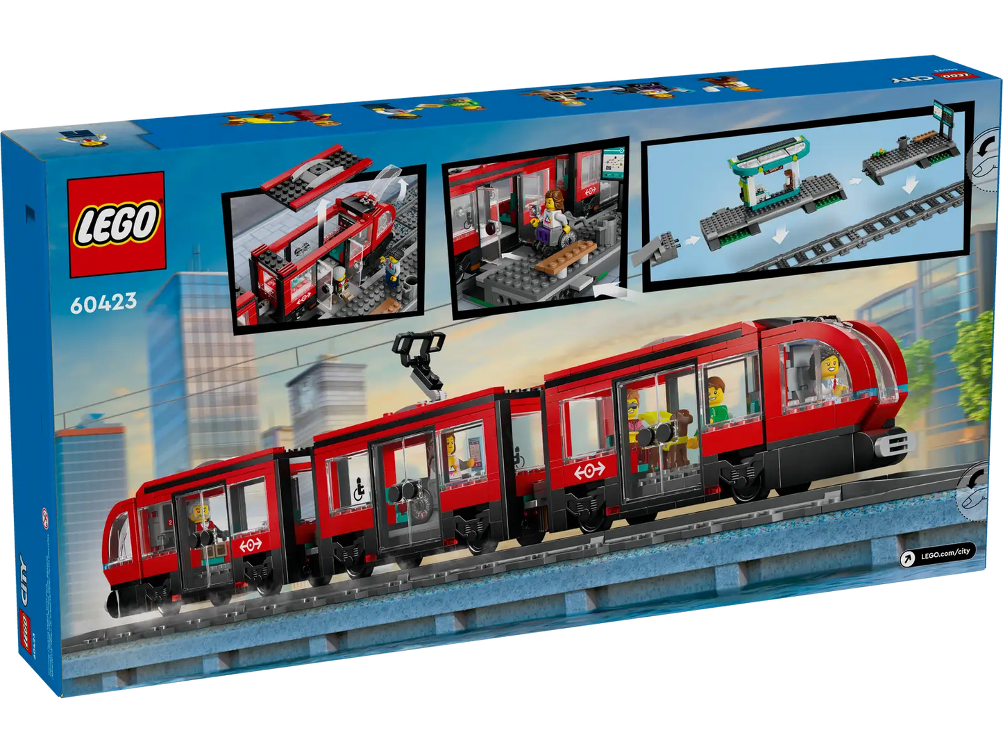 LEGO® 60423 City Downtown Streetcar and Station