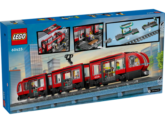 LEGO® 60423 City Downtown Streetcar and Station