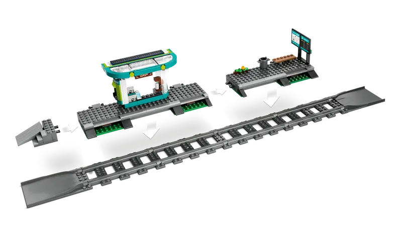 LEGO® 60423 City Downtown Streetcar and Station