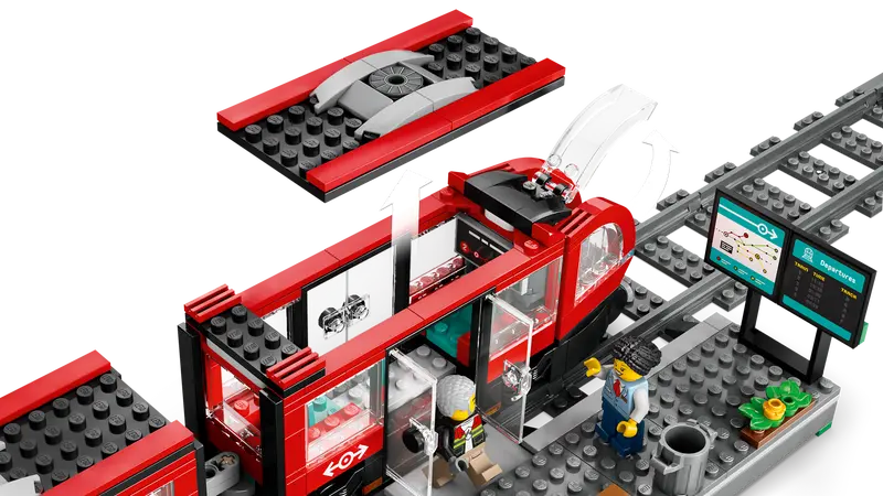 LEGO® 60423 City Downtown Streetcar and Station