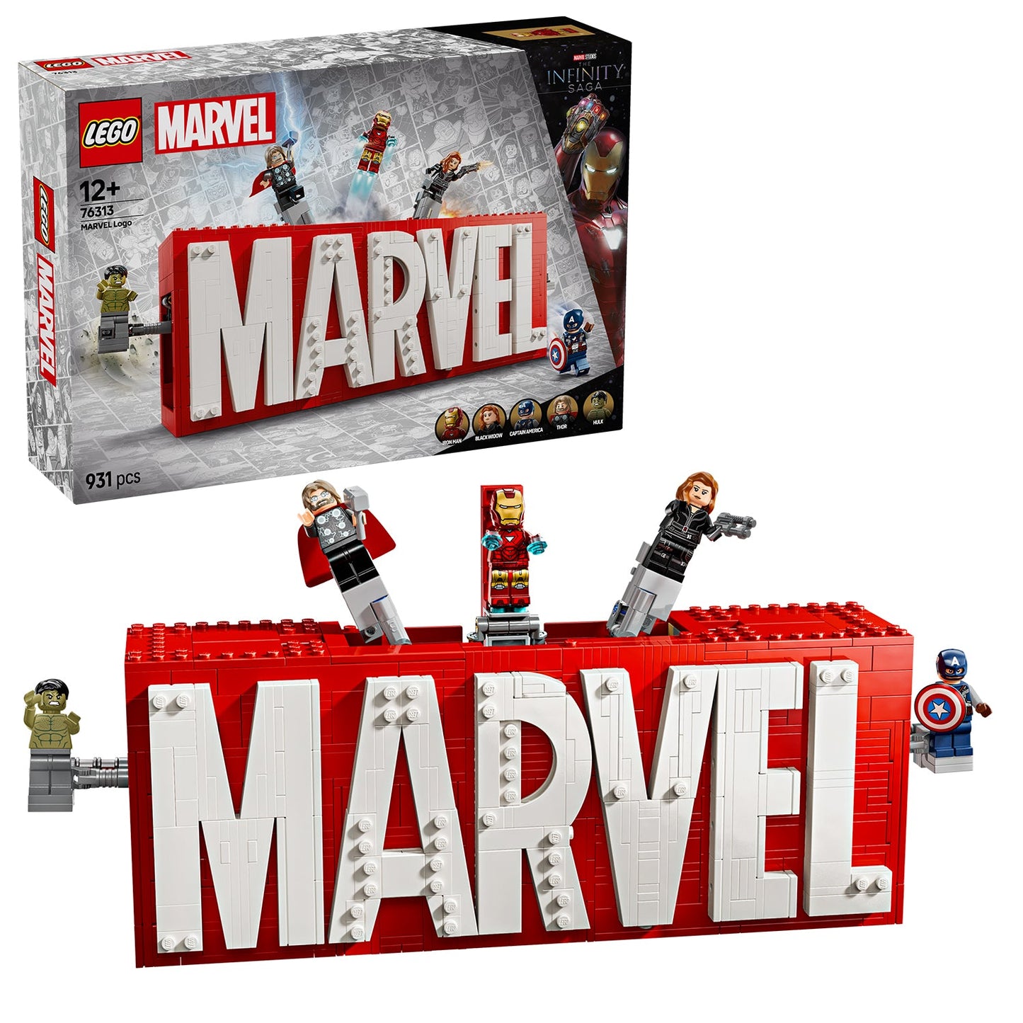 LEGO® Marvel: MARVEL Logo & Minifigures