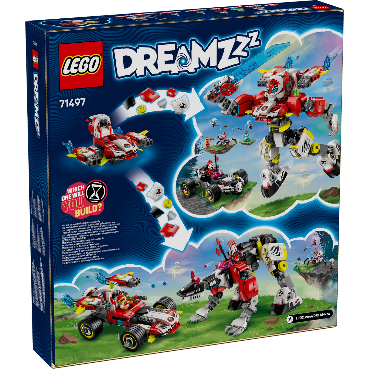 LEGO® DREAMZzz™ Cooper’s Tiger Mech & Zero’s Hot Rod Car