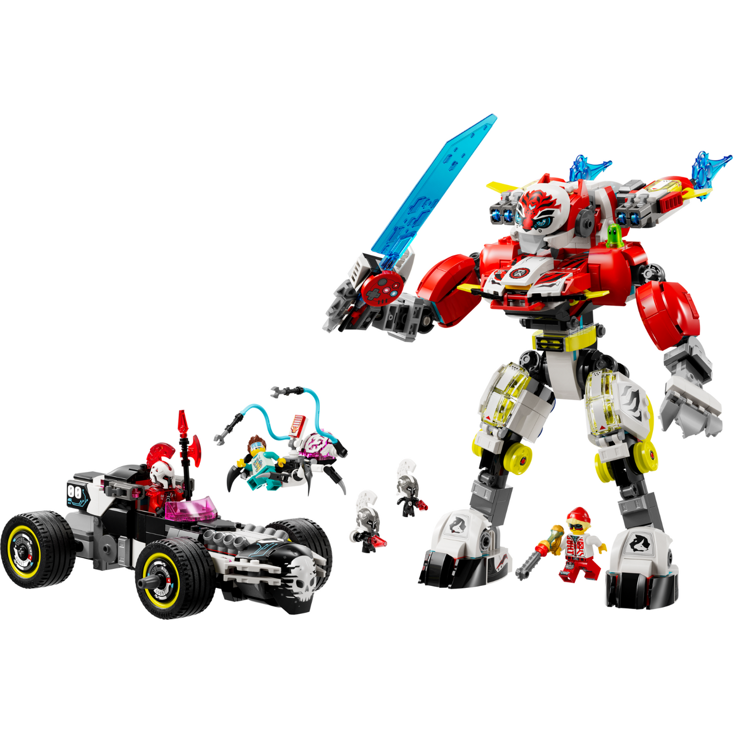 LEGO® DREAMZzz™ Cooper’s Tiger Mech & Zero’s Hot Rod Car