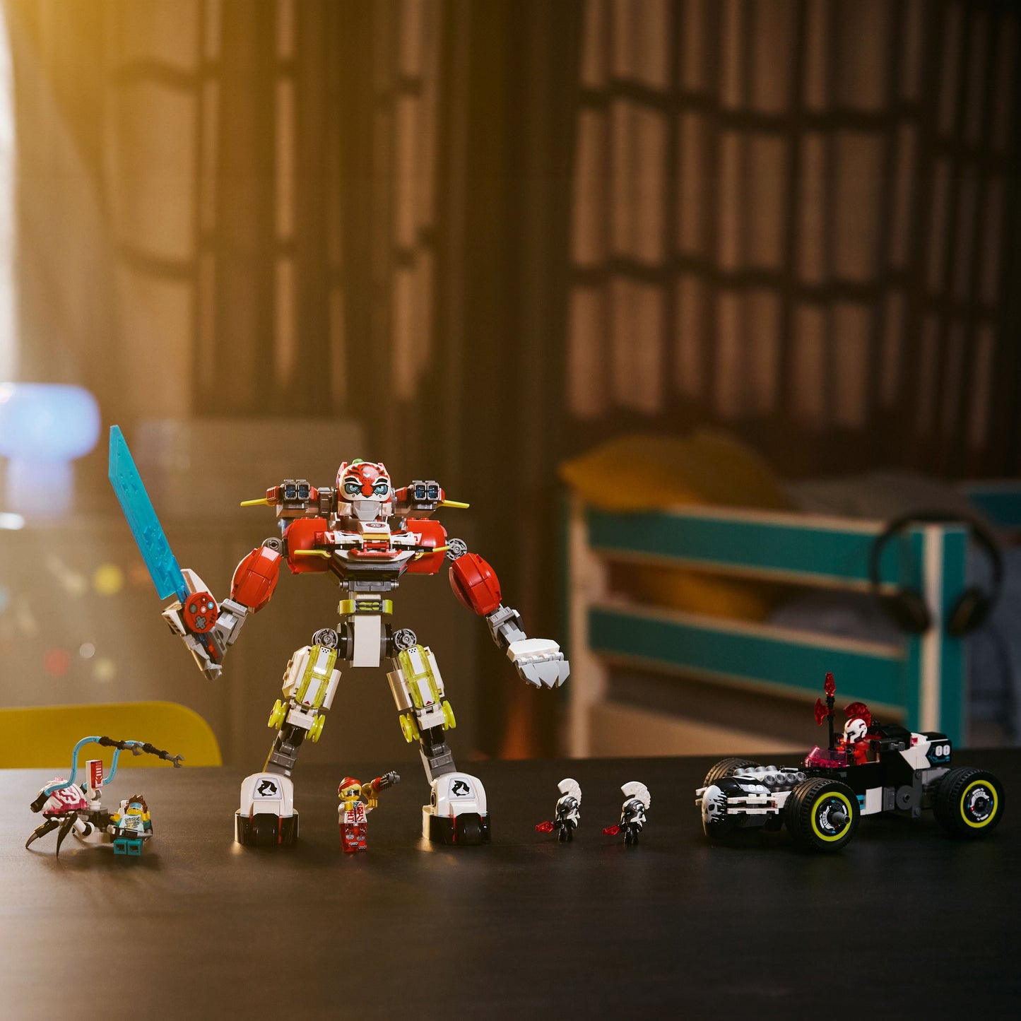 LEGO® DREAMZzz™ Cooper’s Tiger Mech & Zero’s Hot Rod Car