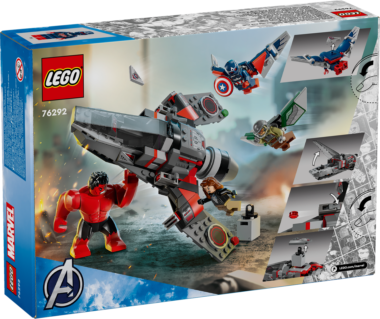 LEGO® Marvel Captain America vs. Red Hulk Battle