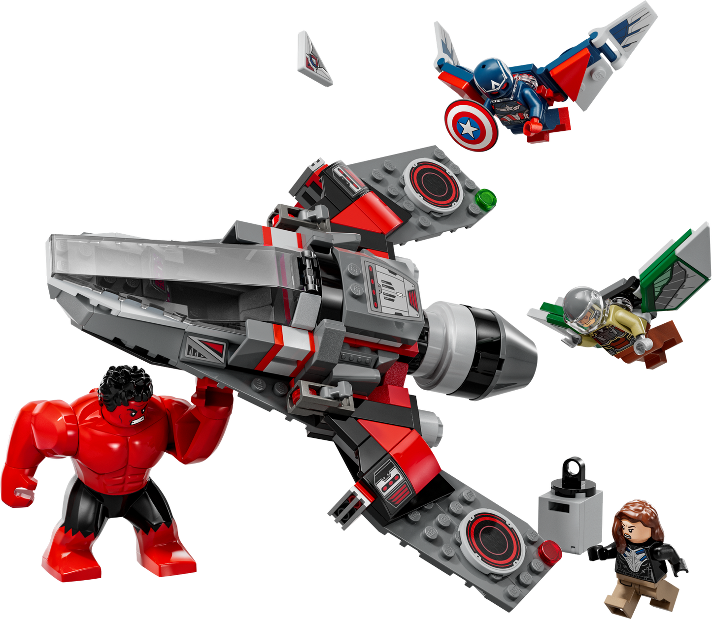 LEGO® Marvel Captain America vs. Red Hulk Battle