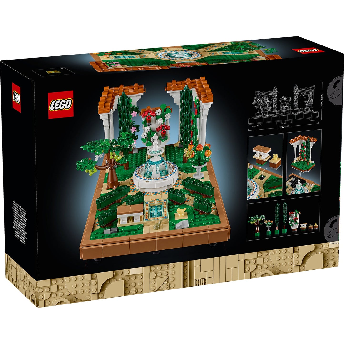 LEGO® ICONS™ Fountain Garden