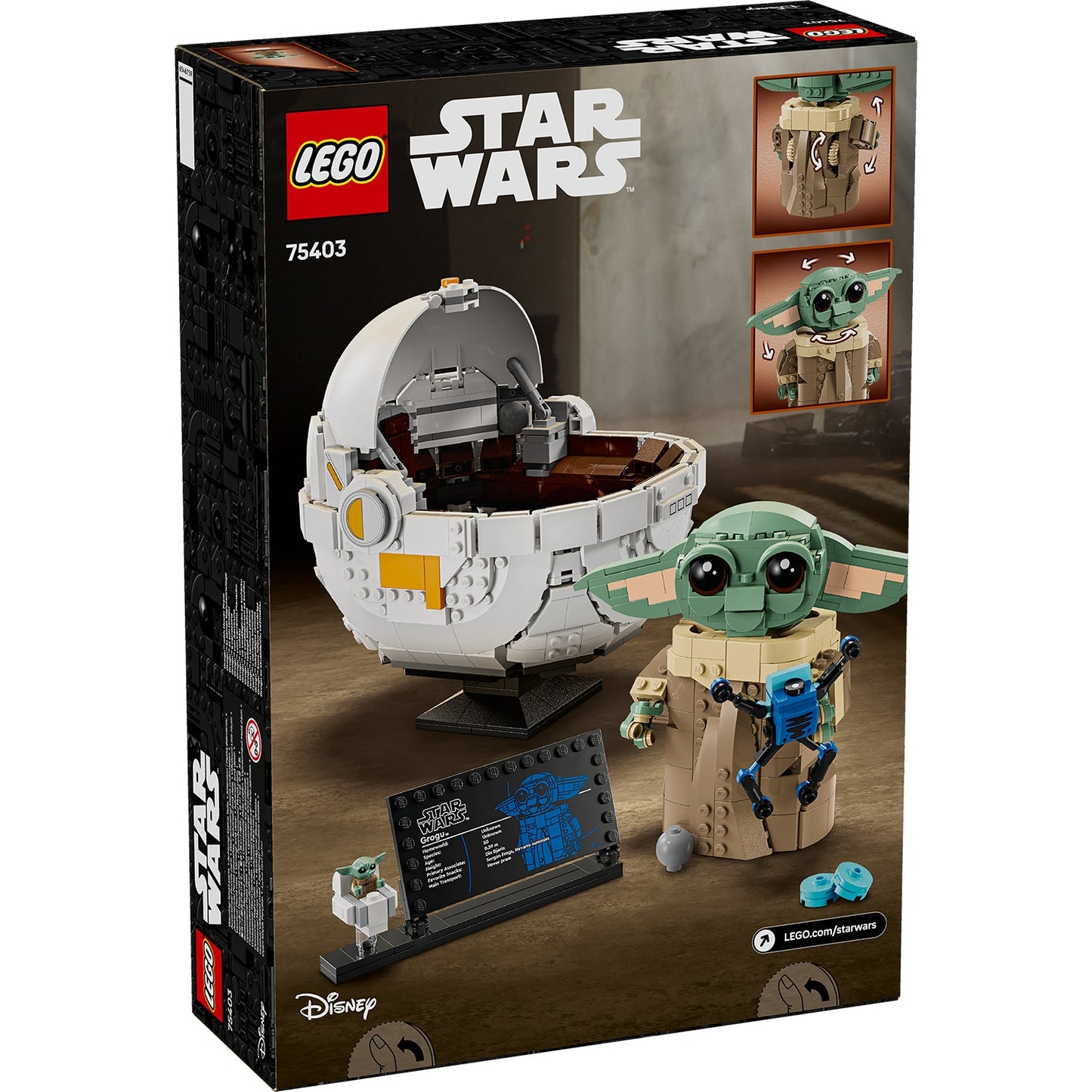 LEGO® Star Wars™ Grogu™ with Hover Pram