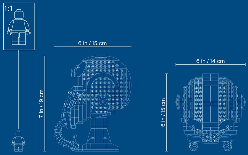 LEGO® 75274 Star Wars™ TIE Fighter Pilot™ Helmet
