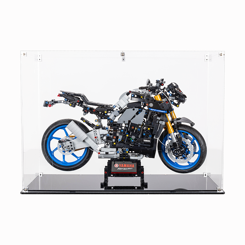 LEGO®  42159 Technic™ Yamaha MT-10 SP + Display Case Black Base NO Background Bundle set