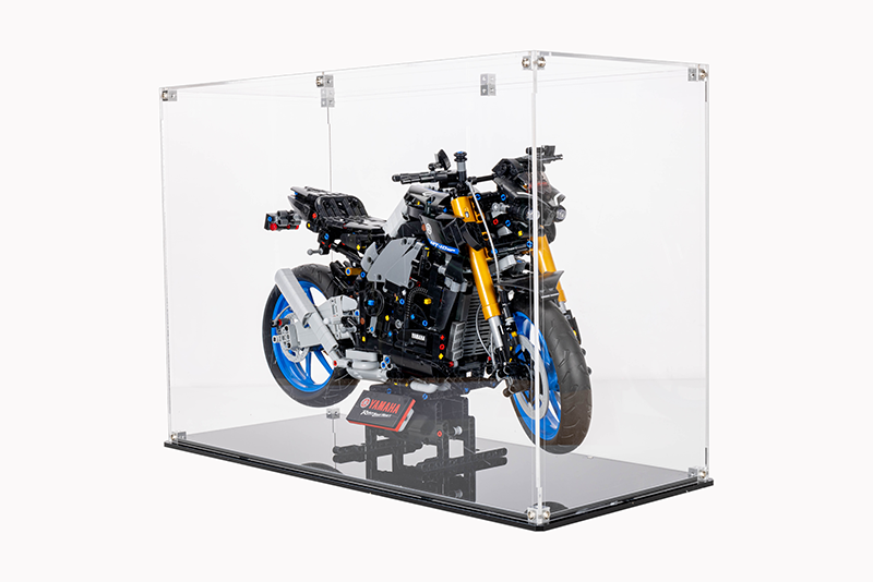 LEGO®  42159 Technic™ Yamaha MT-10 SP + Display Case Black Base NO Background Bundle set