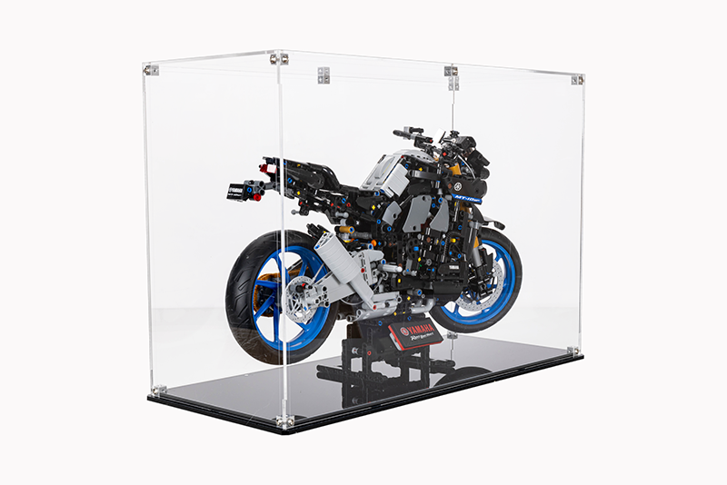 LEGO®  42159 Technic™ Yamaha MT-10 SP + Display Case Black Base NO Background Bundle set