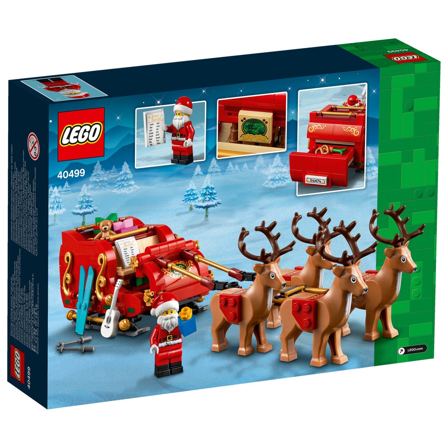 LEGO® Santa’s Sleigh 40499 Reindeer Seasonal Christmas Decorations Festive Sealed